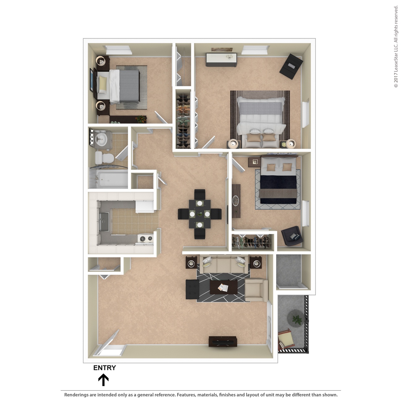 A floor plan of a house with a kitchen